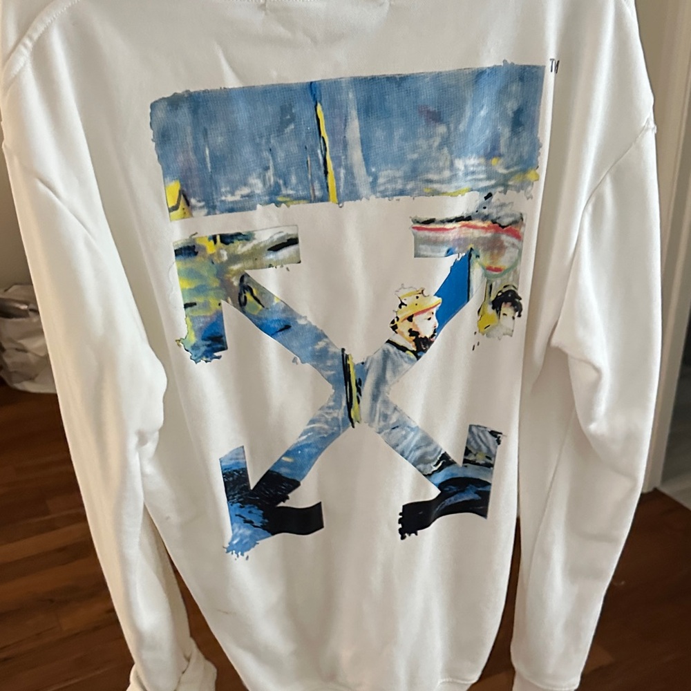 Off-White Cream Graphic Sweatshirt